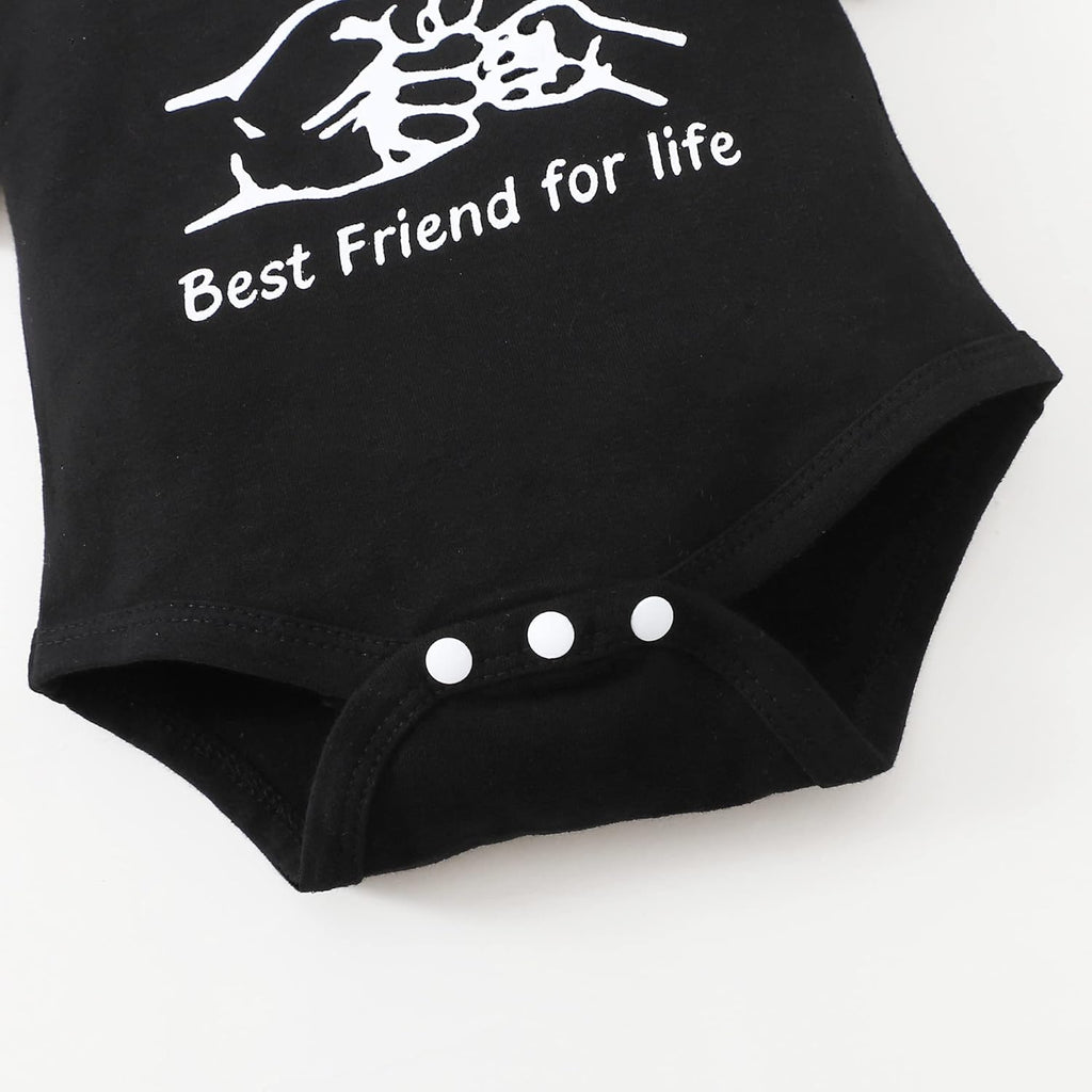 Newborn Baby Boy Clothes Outfits Infant Boy Letter Print Romper Pants Clothing Set